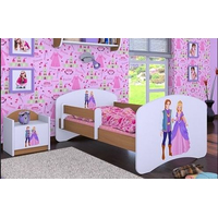 Dětská postel bez šuplíku 180x90cm PRINC A PRINCEZNA - buk