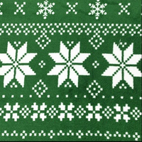 Deka NORDIC 170x200 cm - vánoční vzor - zelená