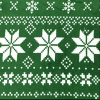 Deka NORDIC 170x200 cm - vánoční vzor - zelená