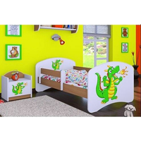 Dětská postel bez šuplíku 180x90cm ZELENÝ DRAK - buk