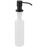 Kulatý dávkovač 320 ml k zabudování do dřezu - černý, 6601320-70
