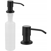 Kulatý dávkovač 320 ml k zabudování do dřezu - černý, 6601320-70