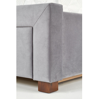 Postel z masivu se šuplíky SABRINA 200x160 cm - čalouněná - zelená