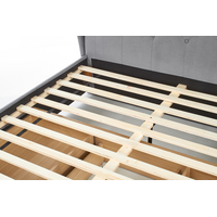 Postel z masivu se šuplíky SABRINA 200x160 cm - čalouněná - zelená