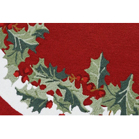 Vánoční podložka pod stromeček HOLLY BERRY - 90 cm - červená