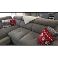 Vánoční polštář NORDIC 40x40 cm - šedý se sobem