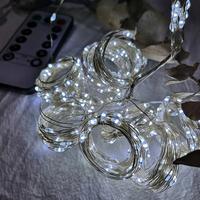 Vánoční svítící 300 LED závěs 3x3m - bílý studený