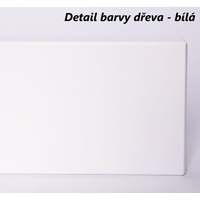 Dětská domečková postýlka BLANKA se šuplíkem - 140x70 cm - bílá/růžová