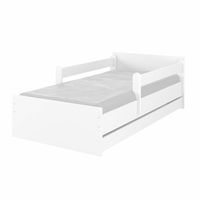 Odnímatelná zábrana k dětské posteli MAX - 2x krátká - bílá