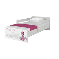 Dětská postel MAX bez šuplíku Disney - MINNIE PARIS 200x90 cm