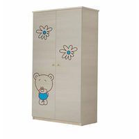 Dětská šatní skříň s výřezem MÉĎA - modrá