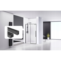 Rozšiřující profilová lišta MAXMAX Rea ke sprchovým koutům a dveřím - černá