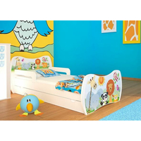 Dětská postel se šuplíkem 160x80cm ZVÍŘÁTKA + matrace ZDARMA!