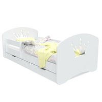 Dětská postel se šuplíkem 140x70 cm s výřezem KORUNKA + matrace ZDARMA!