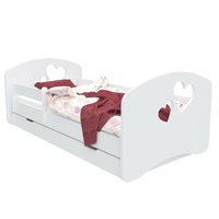 Dětská postel se šuplíkem 190x90 cm s výřezem SRDÍČKA + matrace ZDARMA!