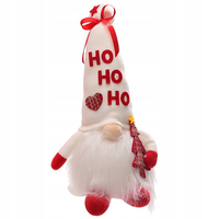 Vánoční LED skřítek 36 cm - "HO HO HO"