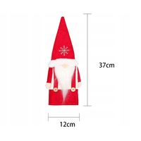 Vánoční návlek na láhev Santa Claus - 37x12x12 cm