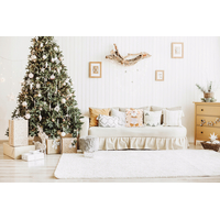 Vánoční povlak na polštář 40x40 cm - Bílý Santa