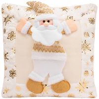 Vánoční povlak na polštář 40x40 cm - Bílý Santa