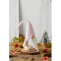 Vánoční skřítek 50 cm - růžový