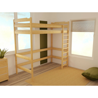Vyvýšená dětská postel z MASIVU 200x80cm - ZP004 - bílá