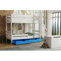 Dětská patrová postel z masivu GABI se šuplíkem - OLŠE - 160x80 cm + MATRACE