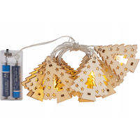 Vánoční svítící LED stromečky - dřevěné - 10 ks - 120 cm