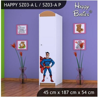 Dětská skříň SUPERMAN - TYP 3A