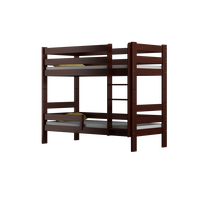 Dětská patrová postel z masivu GABI - 160x80 cm - bílá se zelenými šuplíky + MATRACE