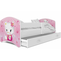 Dětská postel LUCY se šuplíkem - 180x80 cm - HELLO KITTY
