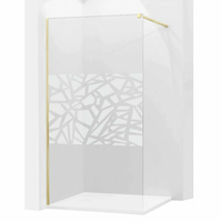 Variabilní sprchová zástěna MEXEN KIOTO 70x200 cm, 8 mm - čiré/mat VZOR 2