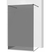 Variabilní sprchová zástěna MEXEN KIOTO 80x200 cm, 8 mm - grafitové sklo