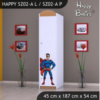 Dětská skříň SUPERMAN - TYP 2A