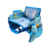 Dětský multifunkční cestovní stoleček s kreslící tabulí - modrý