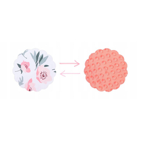 Oboustranná zavinovačka pro miminka 80x80 cm BABY - Květy s lososově růžovou minky