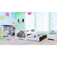 Dětská postel pro DVA (s výsuvným lůžkem) 200x90 cm - ZOO