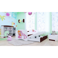 Dětská postel pro DVA (s výsuvným lůžkem) 200x90 cm - PRINCEZNA A JEDNOROŽEC