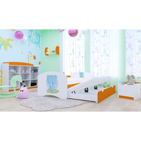 Dětská postel pro DVA (s výsuvným lůžkem) 200x90 cm - MODRÝ MEDVÍDEK