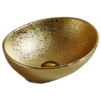 Keramické umyvadlo MEXEN ELZA - zlaté s patinou, 21014050