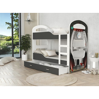 Dětská patrová postel Dominik Q - 160x80 cm - RAKETA