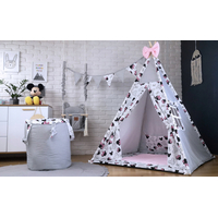 Dětský stan TEEPEE (TÝPÍ) EXCLUSIVE s doplňky - MYŠKA MINNIE - růžový