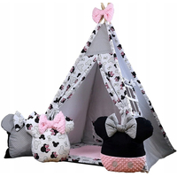 Dětský stan TEEPEE (TÝPÍ) EXCLUSIVE s doplňky - MYŠKA MINNIE - růžový