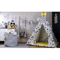 Dětský stan TEEPEE (TÝPÍ) EXCLUSIVE s doplňky - MYŠKA MINNIE - žlutý