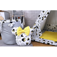 Dětský stan TEEPEE (TÝPÍ) EXCLUSIVE s doplňky - MYŠKA MINNIE - žlutý
