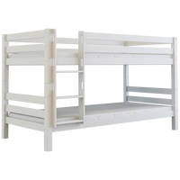 Dětská patrová postel z MASIVU BUK - MARK 200x90cm - bílá