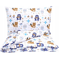 Dětské bavlněné povlečení do postýlky 135x100 cm BABYMAM PREMIUM - Boho zvířátka