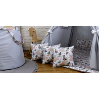 Dětský stan TEEPEE (TÝPÍ) KRÁLÍČCI s doplňky - šedý