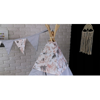 Dětský stan TEEPEE (TÝPÍ) PIVOŇKY s doplňky - šedý