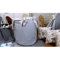 Dětský stan TEEPEE (TÝPÍ) PIVOŇKY s doplňky - šedý