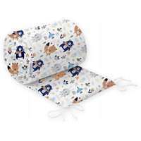 Ochranný mantinel do postýlky 180x30 cm BABYMAM PREMIUM - Boho zvířátka